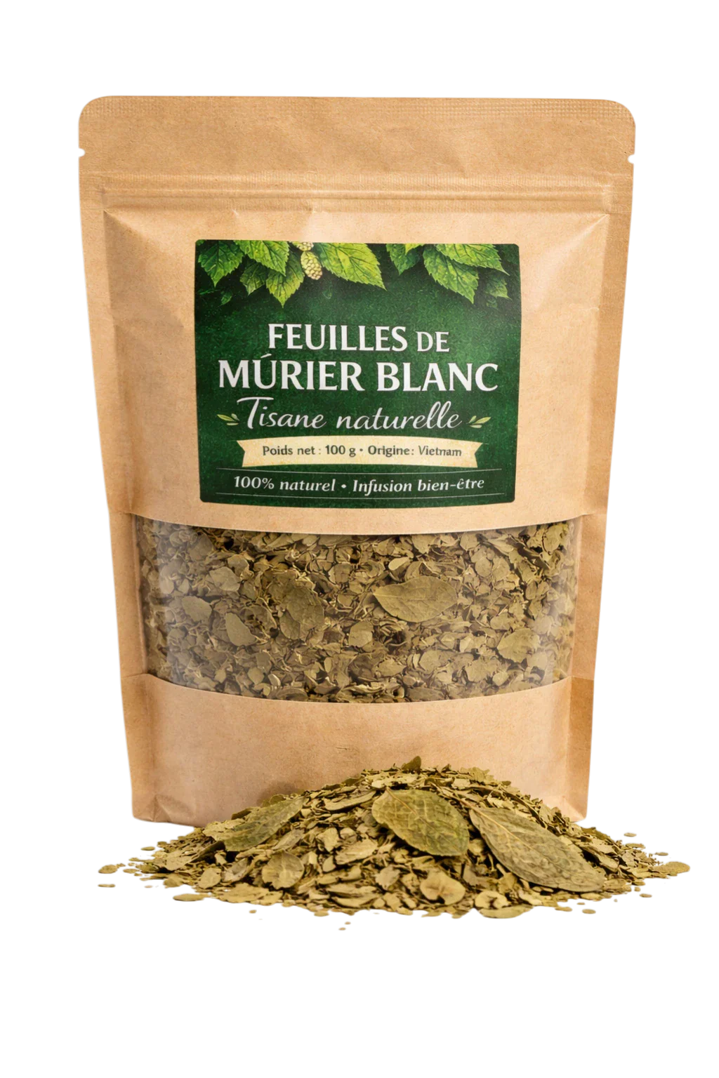 Feuilles de mûrier blanc en tisane
